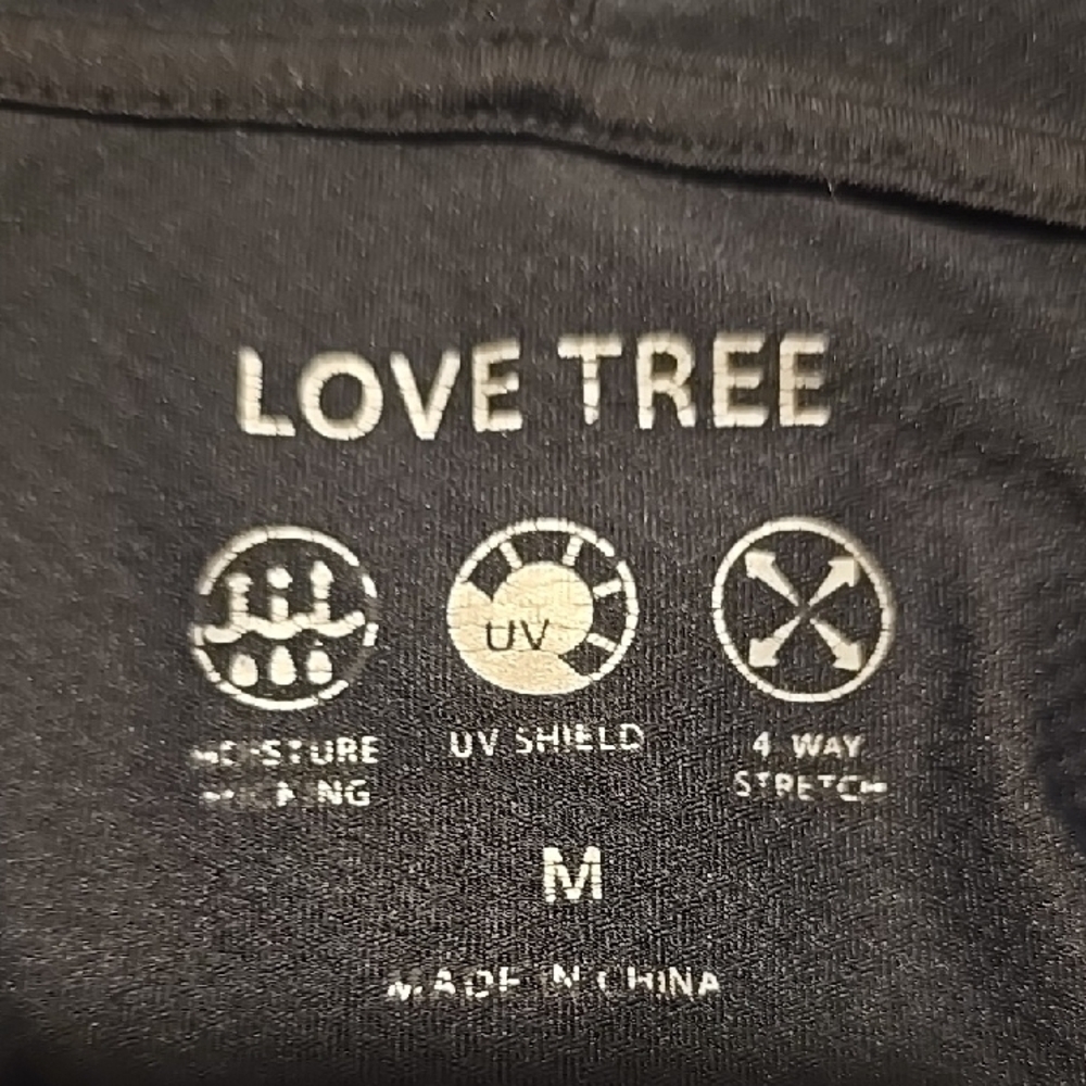 Love Tree Black Long Sleeve Zip Up Hoodie M - Picture 2 of 3